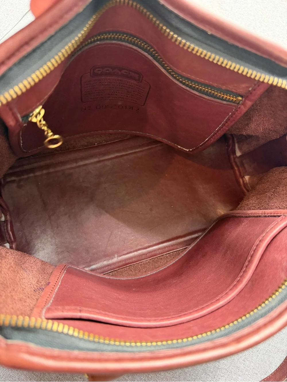 Vintage Coach 0147 Baxter Satchel Dome Bag 2 Way Handbag Crossbody Bag